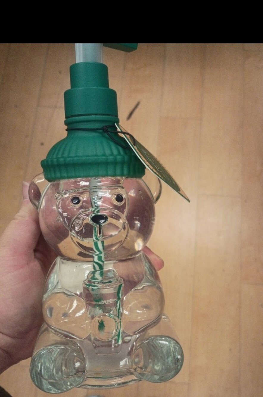 Viral TJ Maxx Bear holding Cup Hand Soap
